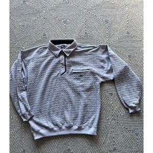 Greenline International Long Sleeve Polo -‎ Large - Gray - NWT
